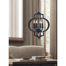 Restoration European Iron Chandelier Pendant Light (M-031S-4)