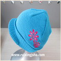 Acrylic knitted peak cap for kids