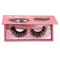 Book shaped eyelashes Makeup packaging Paper PVC window