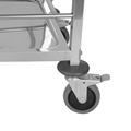 Stainless Steel Square Tube Drinking Trolley