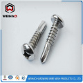 Zinc plated hex head self drilling screw