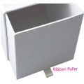 Sliding chipboard paper with ribbon cosmetic box