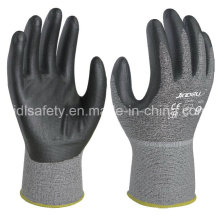 Gants de travail résistant à la coupure avec la mousse Nitrile enduction (K8085-18)