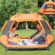 Single door double layer hand tent