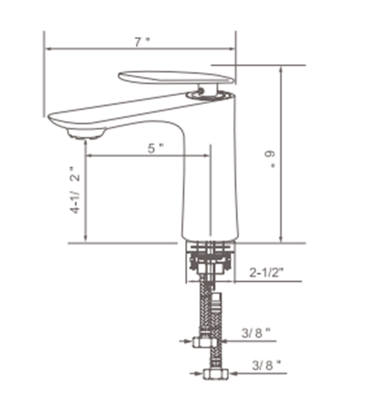 Corrosion-resistant brass bathroom faucet