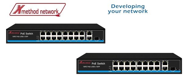 19 Port Plug And Play Fast Ethernet Poe Switch