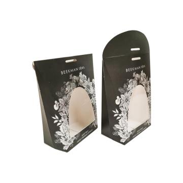 Luxury black folding card paper for cosmetic tubes