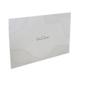 White color silver Foil LOGO Chocolate paper box