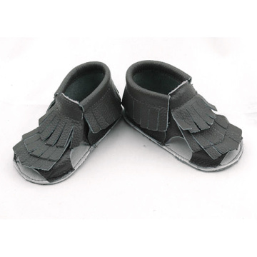 Wholesale Genuine Leather Baby Tassels Flip Flops