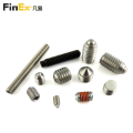 Custom Cone Ball Dog Point Stainless Steel Grub Screw Hex Socket Set Screw