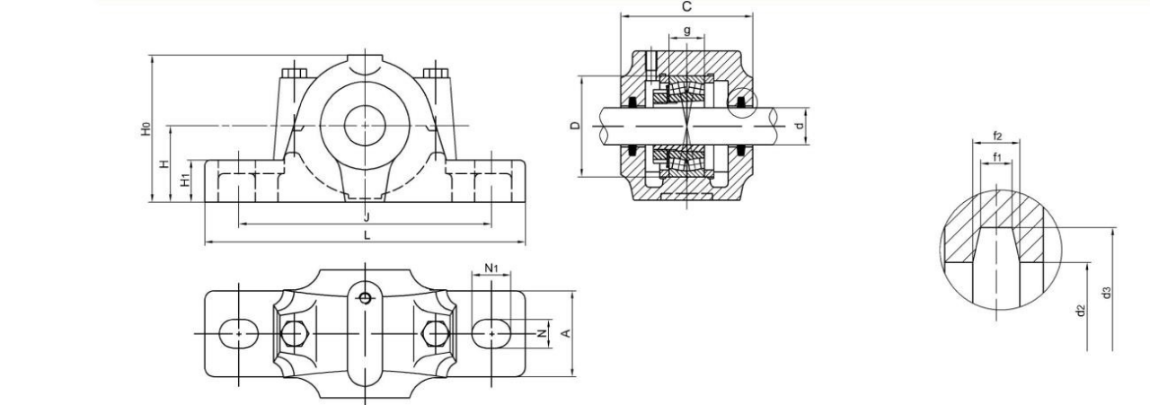 Pillow Block Bearing SN500 series