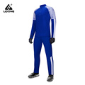 Adult Half Zipper Polyester Long Sleeve Tracksuit Set