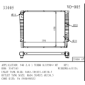 Radiador para Volvo 940 2.0 I Turbo OEM3547145