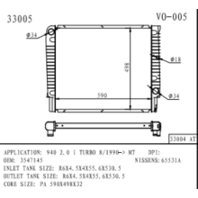 Radiateur pour Volvo 940 2.0 I TURBO OEM3547145