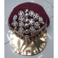 Cap vente chaude d'épis Rivets cloutés nouveau réglable monté snapback casquette chapeau