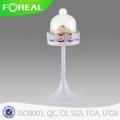 Металлический Cupcake Стенд с стеклянный купол