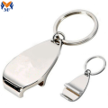 Keychain d&#39;ouvreur de bouteilles en métal personnalisé pas minimum