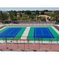 red PP material outdoor basketball court interlocking floor tile