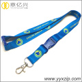 Color Plastic Buckle Rotatable Metal Hook Lanyard