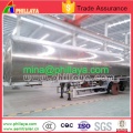 Tri-Axle Stainless Steel Fuel Oil Petrol Tank Semi Trailer Tanker