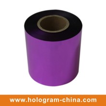 Aluminio Tamper Proof Embossing Purple Foil