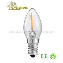 C7 1W 220V Dimmable LED bombilla de filamento