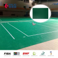 Suelo de pista de deportes de bádminton de vinilo sintético aprobado por BWF Suelo de deportes de interior almohadilla de choque para césped artificial