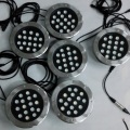 Luz embutida LED RGB de alta potência regulável