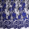 Two Tone Chemical Lace Border Embroidery Fabric