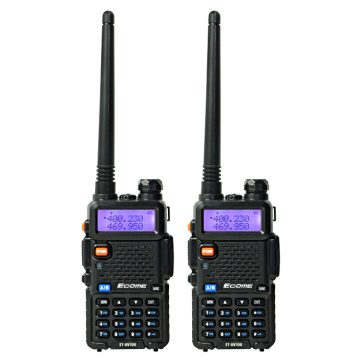 ECOME ET-UV100 Interphone sans fil Walkie Talkie Dual Band Two Way Radio 2 PCS