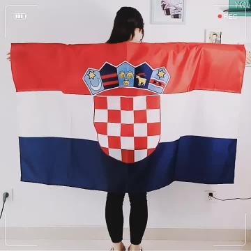 New Design 100% Polyester Printed Croatia Cape Flag