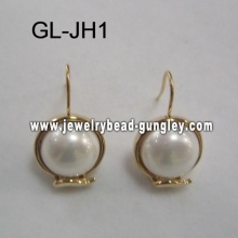 Shell perles Boucles d'oreilles