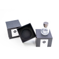 Black Cardboard Gift Box for Perfume, Candle Jar