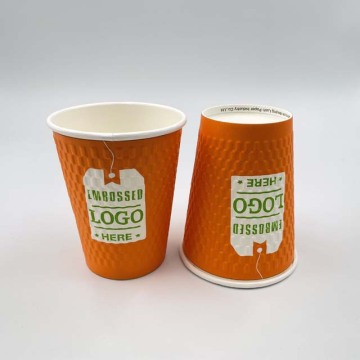 Tasses en papier de revêtement aqua compostable