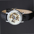 domed glass watch  mininalist design with diamond dial
