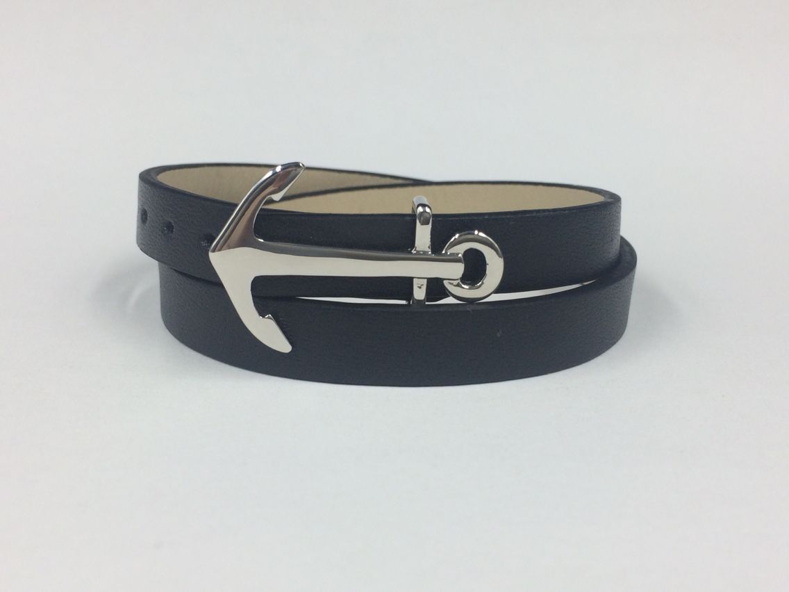 New Design Personalized Adjustment Leather Anchor Bracelet