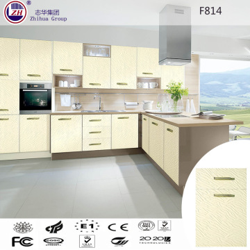 PVC Vacuum Modern Kitchen Cabinet