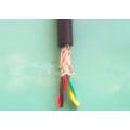 Insulated PVC twisted braided shielded flexible cable