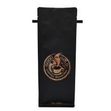 12oz matt black custom style coffee bag