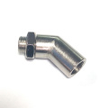 Universal 45 degree oxygen sensor spacer connector