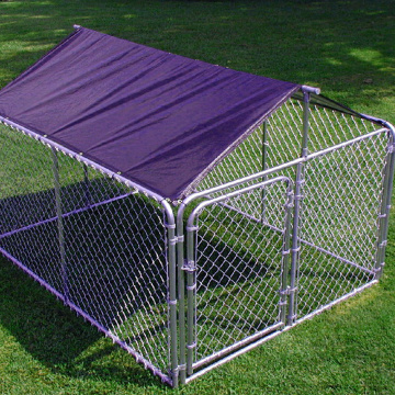 Chain Link Galvanized Dog Run