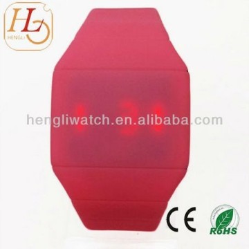 Glatte Uhr des Silikon-LED viele Farbe, Touch Screen Digitaluhren 15021