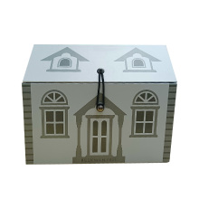 Metal Closure House Shape Skin care Paper Boxes
