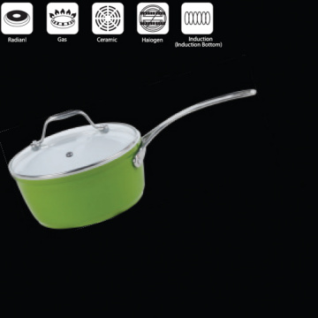 Aluminium Forged Sauce Pan With Lid