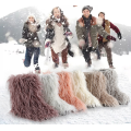 Kids Warm Faux Fur Snow Boots