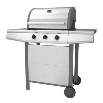 Three Burner Stainless Steel Gas Barbecue Grill