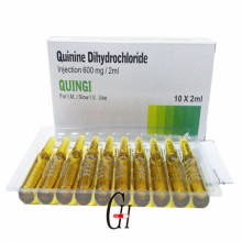 Injeção de diidrocloreto de quinina 600mg / 2ml