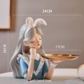 Bunny Girl Alice Key Storage Ornement Decoration Home