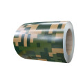 bobine de plaque d&#39;acier revêtue de couleur camouflage PPGI PPGL avec film de protection pour matériaux de construction