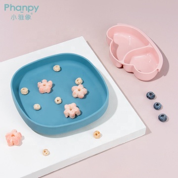 Baby Silicone Dinner Plate With Suction-Cloud Shape